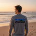 Patagonia Long Sleeved P-6 Logo Responsibili-Tee Gravel Heather beach 