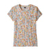 Patagonia Mainstay Tee Aurea Blooms Raw Linen, floral print women's t-shirt, short sleeves