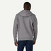 Patagonia P-6 Logo Uprisal Hoody in gravel heather grey, back view
