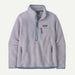 Patagonia Retro Pile fleece marsupial pullover in permafrost purple with zip pockets