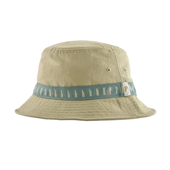 Patagonia Wavefarer® Bucket Hat Water People Waveside: Weathered Stone