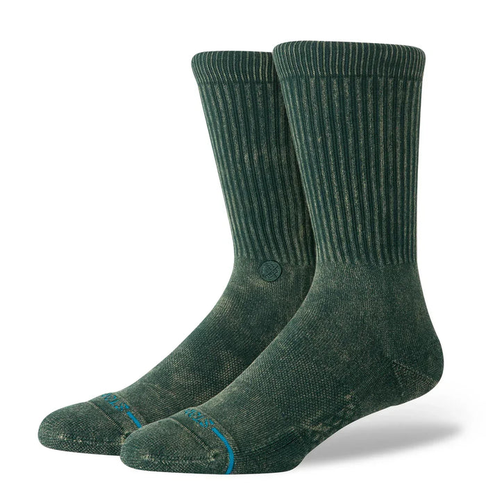 Stance Socks Icon Dyed Crew Pine