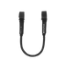 Mystic elastic wing foil harness line in black with Velcro handle attachments