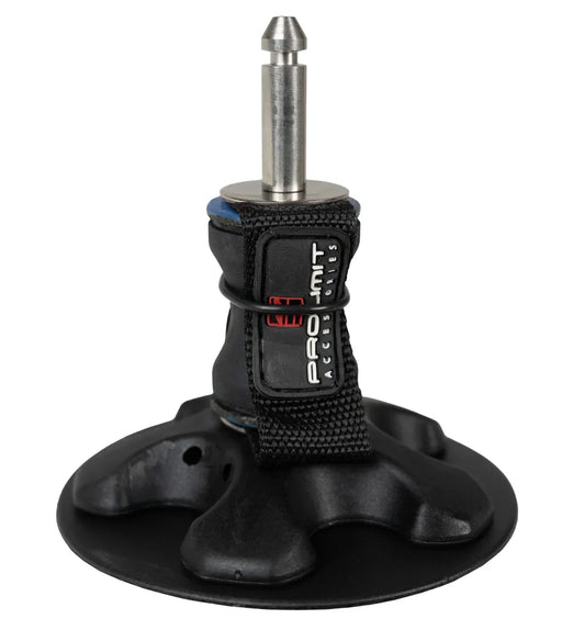 Prolimit standard black windsurfing UJ base plate with metal pin and logo strap