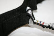 Prolimit wingfoil waist belt black with white and multicolour stitching strap detail