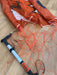 Flysurfer POW parawing 4.0m in flight, orange canopy