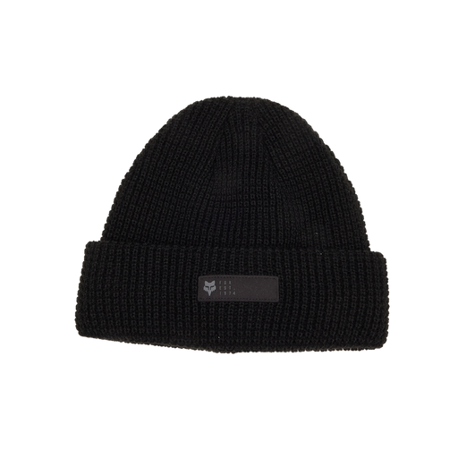 Fox Zenther fleece-lined beanie in Black