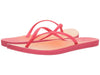 Reef Escape Lux Ladies Flip Flops Ombre Sunset with pink and orange gradient straps and sole