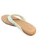 Reef ladies pale banana flip flop with textured strap and tan cushioned sole