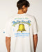 Rip Curl Pro Bells Beach graphic tee in bone colour, surf clothing for watersports