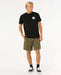 Rip Curl Classic Surf cord volley short in dusty olive on a male model