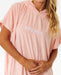 Rip Curl peach hooded towel poncho for watersports, soft surf changing robe