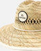 Rip Curl classic straw sun hat with wide brim and woven natural pattern, ideal for surf and beach.