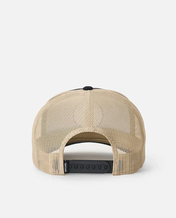 Rip Curl Custom Curve Trucker Black Khaki Cap
