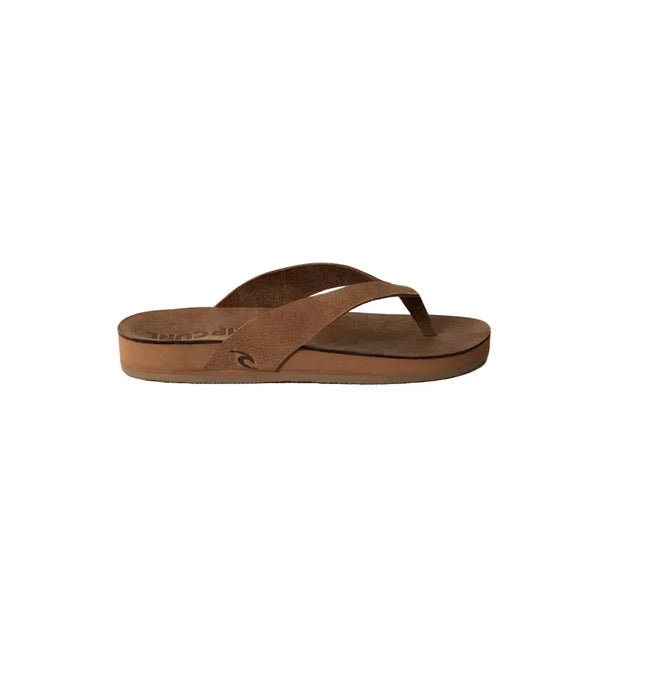 Rip Curl Freedom Leather Bloom Open Toe Sandals Flip flops Tan