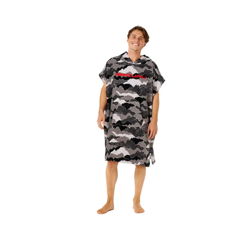 ripcurl hooded towel black grey 