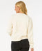 Rip Curl Luna Relaxed crew sweatshirt in bone, women's surf clothing, back view