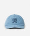 Rip Curl mid blue cap with embroidered sun and wave logo, surf clothing accessory