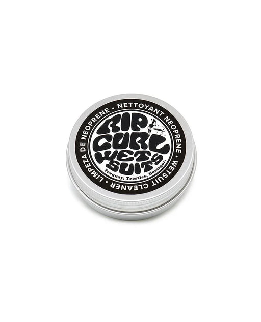 Rip Curl wetsuit cleaner tin tabs, black and white, for neoprene wetsuit care