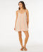 Rip Curl women's multicolour striped surf cover up dress with thin straps and button front
