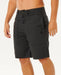 Rip Curl men's surf walkshorts in washed black, casual beachwear clothing