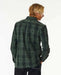 Rip Curl Quality Surf Products Flannel Shirt Washed Green - Boardworx