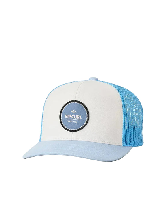 Rip Curl Routine Curve Trucker Cap Bone Blue