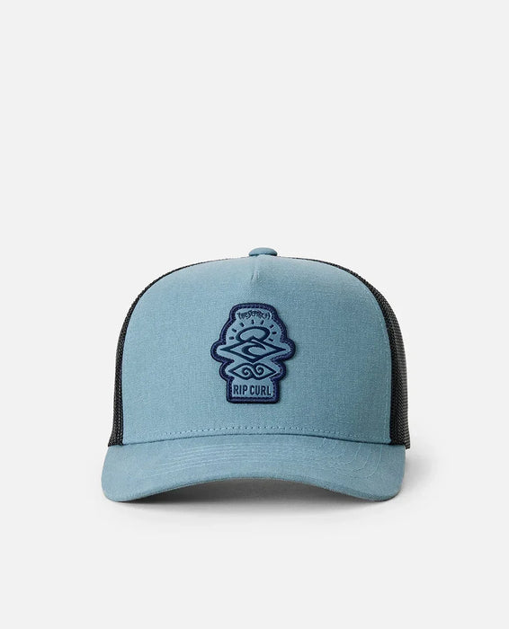 Rip Curl Search Icon Trucker Cap Faded Denim Kids
