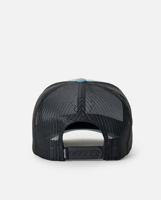 Rip Curl Search Icon Trucker Cap Faded Denim Kids