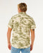 Rip Curl short sleeve shirt, vintage white with palm tree print, watersports casual wear