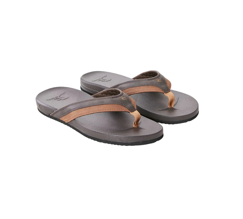 Rip Curl Soft Top Open Toe Flip Flops Brown Tan