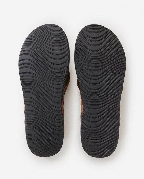 Rip Curl Soft Top Open Toe Flip Flops Brown Tan
