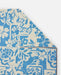 Rip Curl surf towel in blissful blue with floral print and logo tag, beach accessory.
