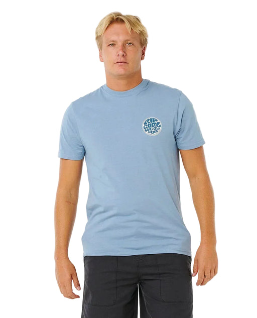 Rip Curl Wettie Passage Icon Tee Faded Denim