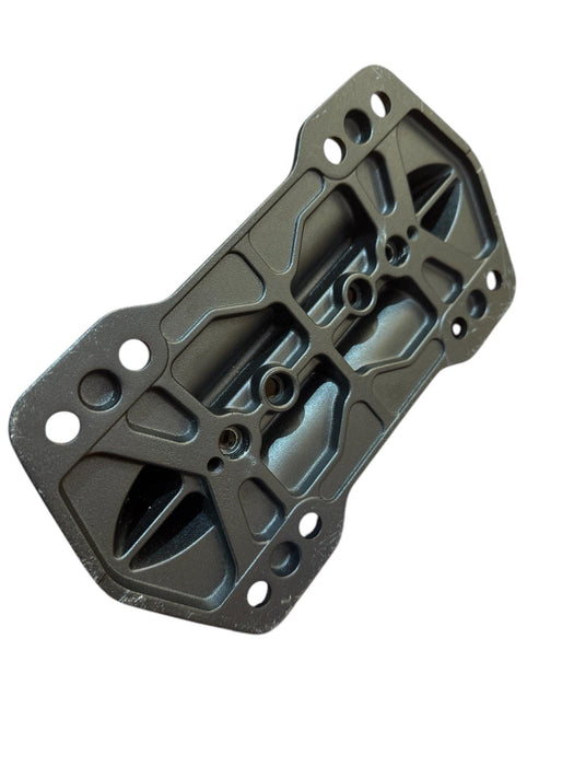 Sabfoil Kraken alloy mast plate, metallic grey, hydrofoil accessory for watersports