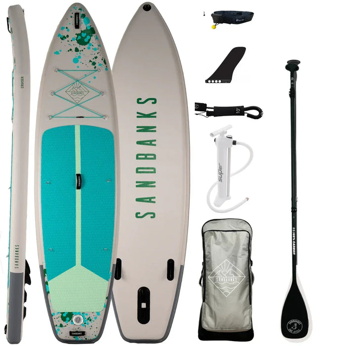 Sandbanks Cruiser Pro 11' x 34'' x 6'' iSUP paddleboard package