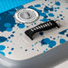 Sandbanks Ultimate Blue high-pressure valve and carry handle detail