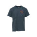 Sex Wax neon logo T-shirt, dark heather grey, surf clothing with chest graphic