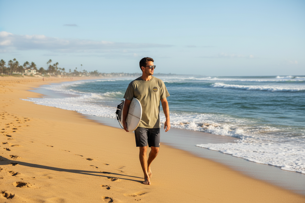 Sexwax Tee Shirt Word Fade Orange Prairie Dust