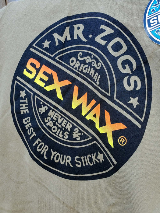 Sexwax Tee Shirt Word Fade Orange Prairie Dust