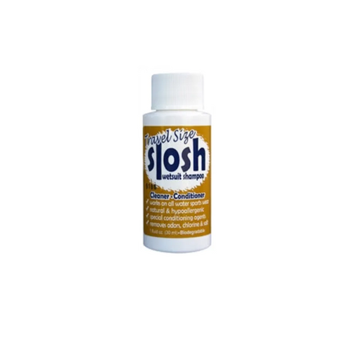 slosh travel size bottle of wetsuit cleaner 