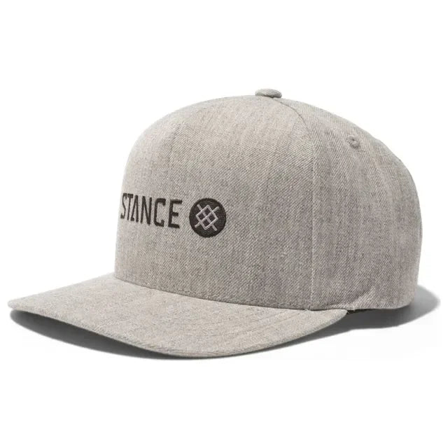 Stance Icon Wool Snapback Hat Heather Grey