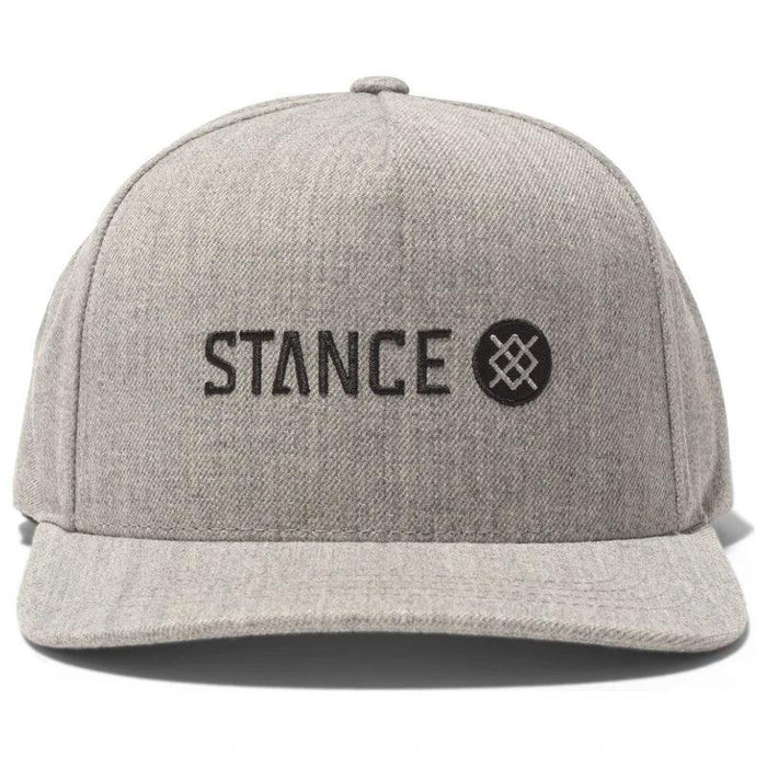 Stance Icon Wool Snapback Hat Heather Grey