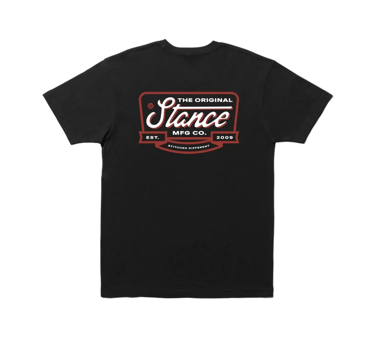 Stance Script Seal Tee Black