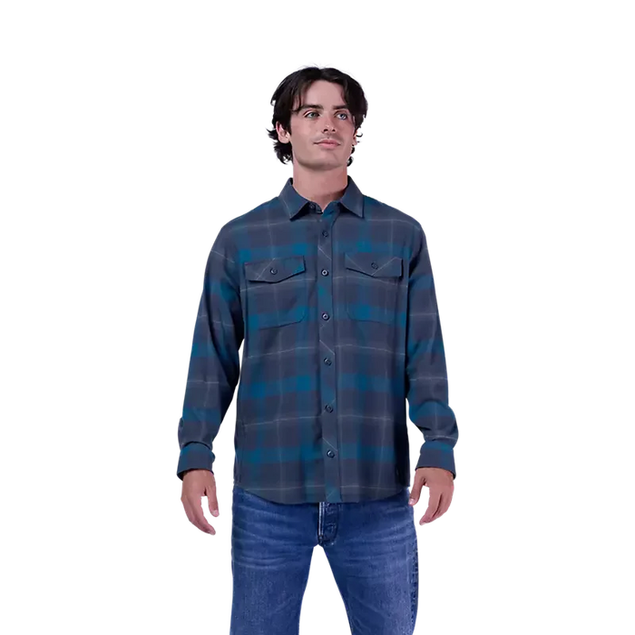Fox Survivalist Core Flannel Shirt Midnight Blue