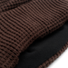 Fox Zenther beanie fleece lining detail in Cocoa Brown