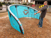 Duotone Rebel D/LAB 8m kite displayed outdoors, full profile