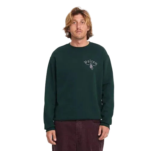 Volcom Watanite Crew Sweatshirt Scarab