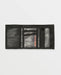 Volcom workwear wallet brindle open with mesh pockets and grey camo interior