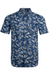 Weird Fish Faraway Organic Short Sleeve Printed Shirt Ensign Blue - Boardworx